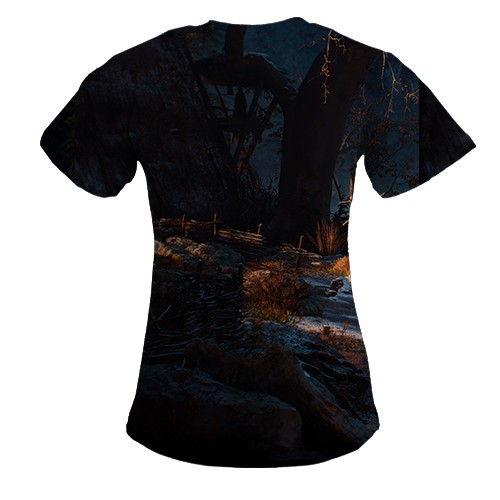 Жіноча 3D футболка The Witcher IV Scenery (вид ззаду)