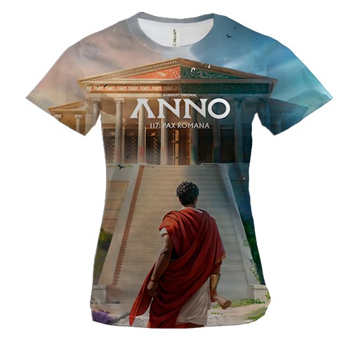 Женская 3D футболка Anno 117: Pax Romana (вид спереди)