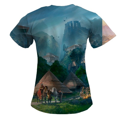 Женская 3D футболка Anno 117: Pax Romana (вид сзади)