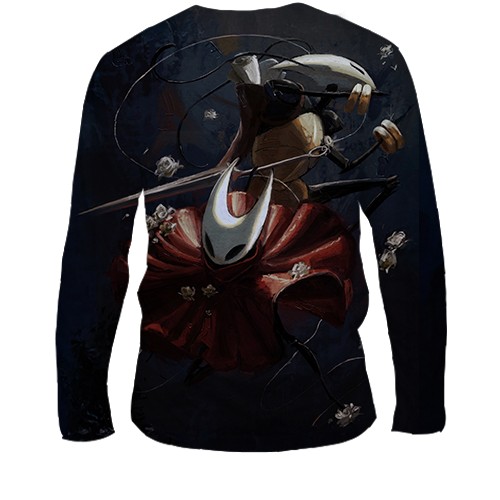 Мужской 3D лонгслив Хорнет - HK Silksong (вид сзади)