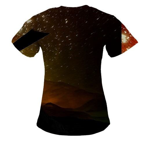 Жіноча 3D футболка Donkey Kong Bananza (вид ззаду)