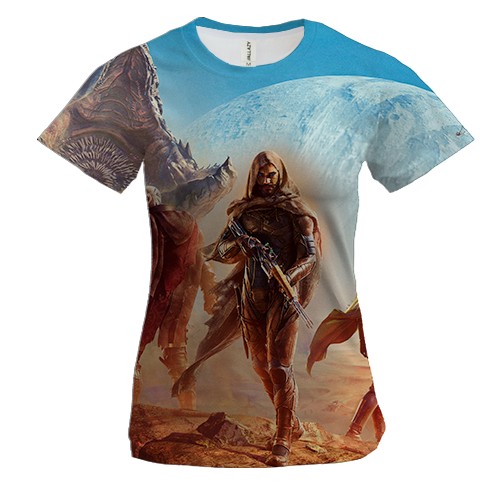 Жіноча 3D футболка DUNE game (вид спереду)