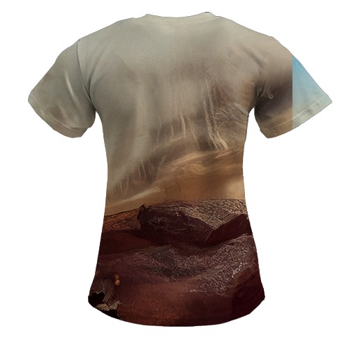 Жіноча 3D футболка DUNE game (вид ззаду)