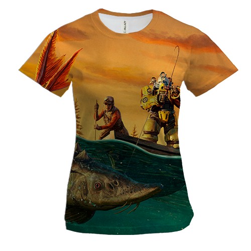 Жіноча 3D футболка Fallout 76 - Gone Fission (вид спереду)