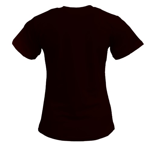 Женская 3D футболка Batman red (вид сзади)