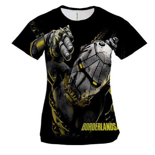 Жіноча 3D футболка Borderlands 4 (вид спереду)