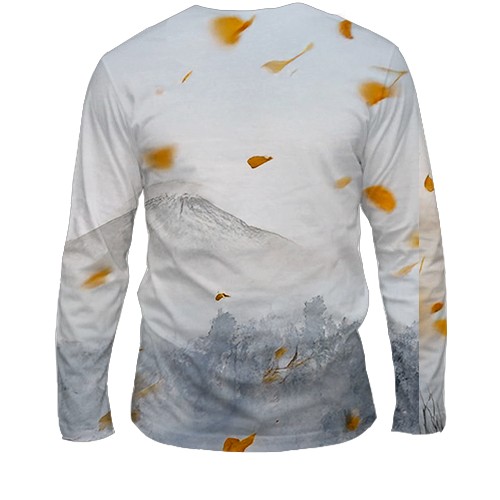 Чоловічий 3D лонгслів Ghost of Yotei (вид ззаду)