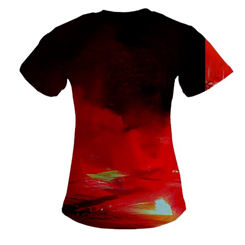 Женская 3D футболка Ready or Not (вид сзади)