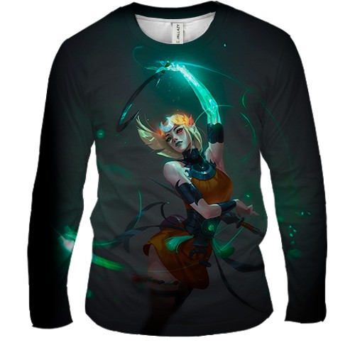 Мужской 3D лонгслив Hades II (вид спереди)