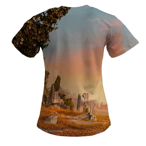 Жіноча 3D футболка TESO Worm Cult (вид ззаду)