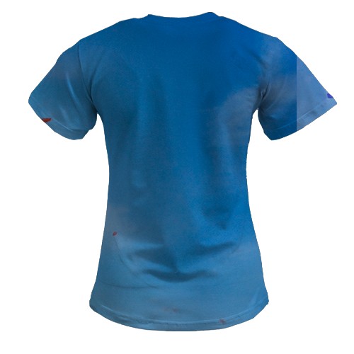 Жіноча 3D футболка F1 2024 Max Verstappen (вид ззаду)