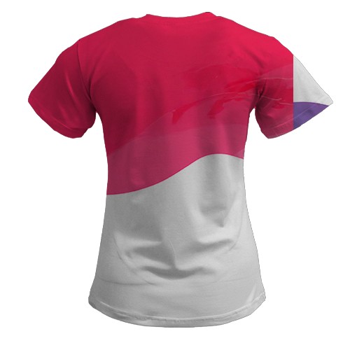 Жіноча 3D футболка Fortnite - Beach Bomber Skin (вид ззаду)