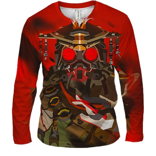 Чоловічий 3D лонгслів Apex Legends - Bloodhound (вид спереду)