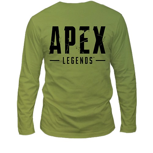 Мужской 3D лонгслив Бладхаунд - Apex Legends (вид сзади)