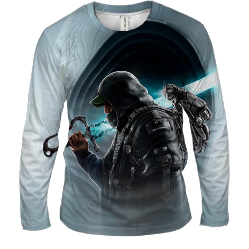 Мужской 3D лонгслив Hell is Us (вид спереди)