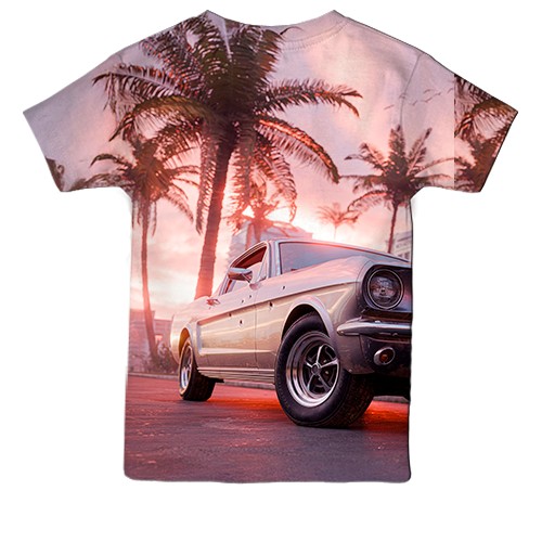 Дитяча 3D футболка GTA VI Miami (вид ззаду)