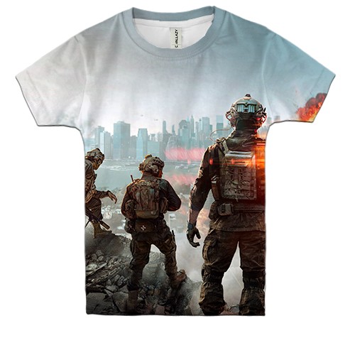 Дитяча 3D футболка Battlefield 6 (вид спереду)