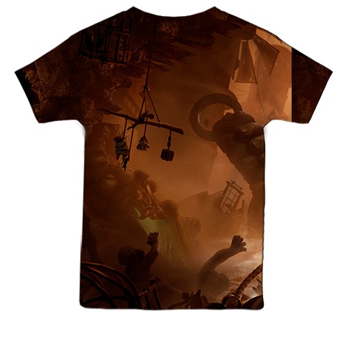 Детская 3D футболка Little Nightmares III (вид сзади)