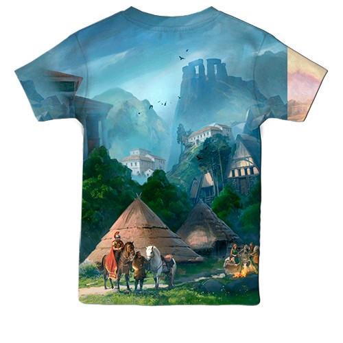 Детская 3D футболка Anno 117: Pax Romana (вид сзади)