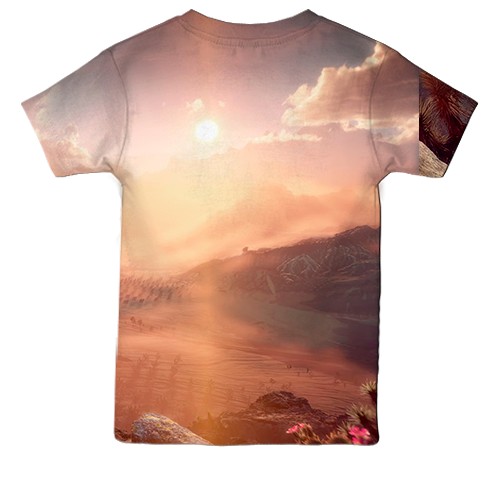 Дитяча 3D футболка Horizon - Forbidden West (вид ззаду)