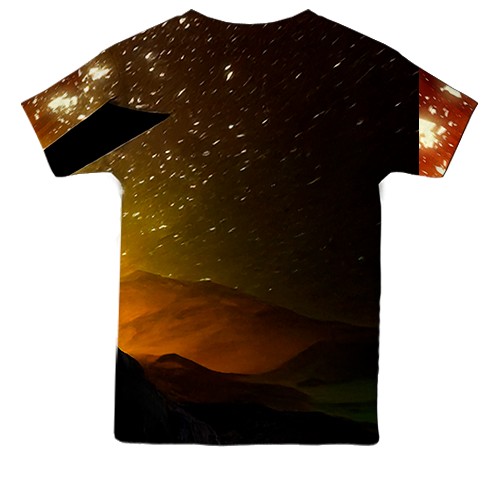 Детская 3D футболка Donkey Kong Bananza (вид сзади)