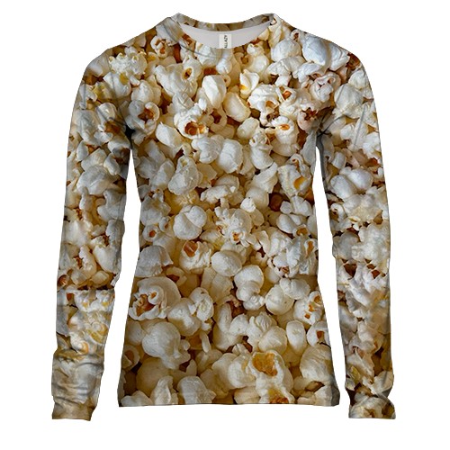 Жіночий 3D лонгслів Попкорн (вид спереду)