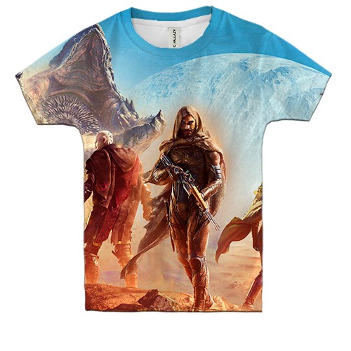 Детская 3D футболка DUNE game (вид спереди)