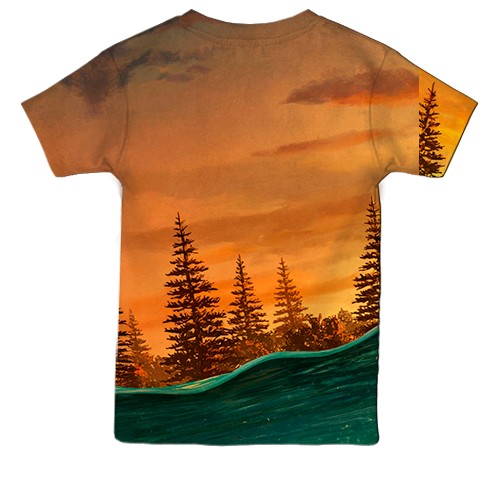 Дитяча 3D футболка Fallout 76 - Gone Fission (вид ззаду)