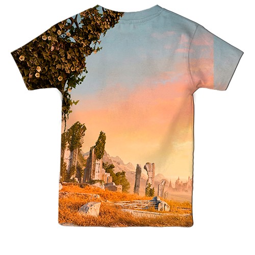 Детская 3D футболка TESO Worm Cult (вид сзади)