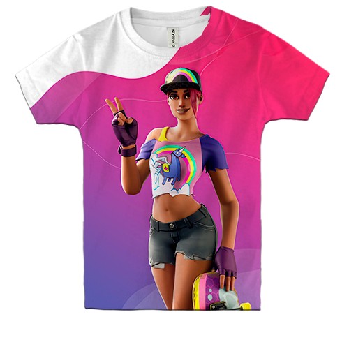 Детская 3D футболка Fortnite - Beach Bomber Skin (вид спереди)