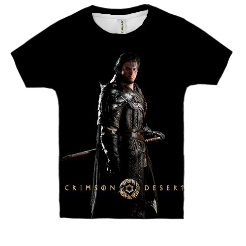 Детская 3D футболка Kliff - Crimson Desert (вид спереди)