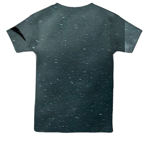 Детская 3D футболка TES V Skyrim - Dragon (вид сзади)