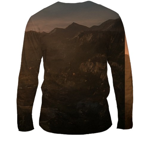 Мужской 3D лонгслив Dying Lite - Kyle (вид сзади)