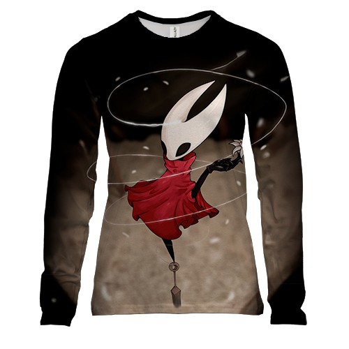 Жіночий 3D лонгслів Hornet - "Hollow Knight: Silksong" (вид спереду)