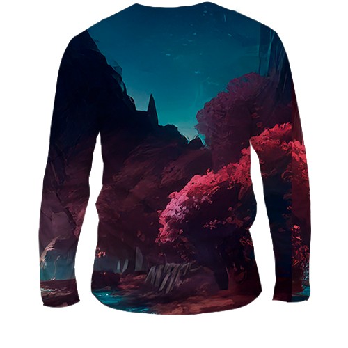 Мужской 3D лонгслив No Man