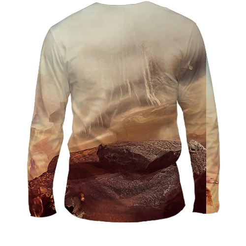 Мужской 3D лонгслив DUNE game (вид сзади)