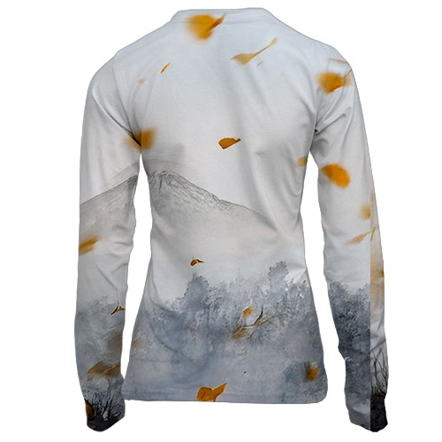 Женский 3D лонгслив Ghost of Yotei (вид сзади)