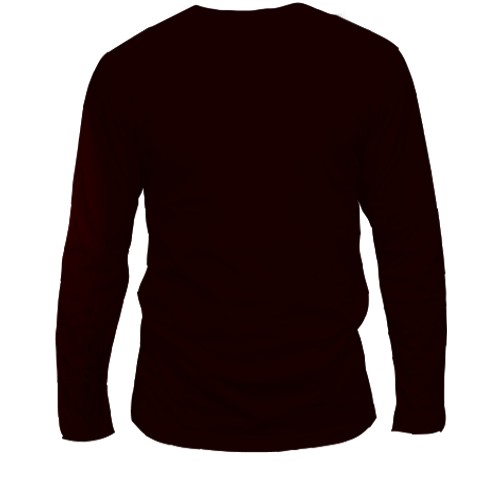 Мужской 3D лонгслив Batman red (вид сзади)