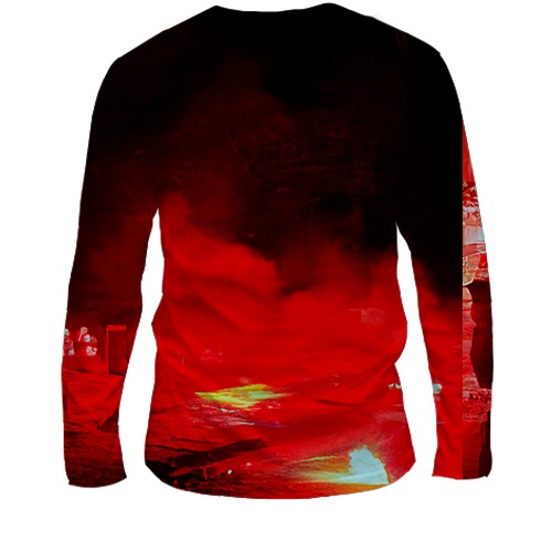 Мужской 3D лонгслив Ready or Not (вид сзади)