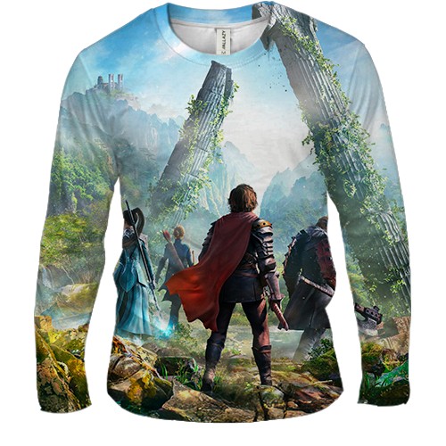 Мужской 3D лонгслив ArcheAge Chronicles (вид спереди)