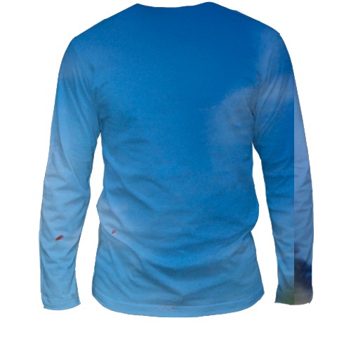 Чоловічий 3D лонгслів F1 2024 Max Verstappen (вид ззаду)