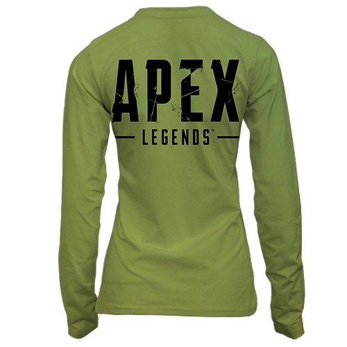 Жіночий 3D лонгслів Бладхаунд - Apex Legends (вид ззаду)