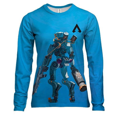 Жіночий 3D лонгслів Патфайндер - Apex Legends (вид спереду)