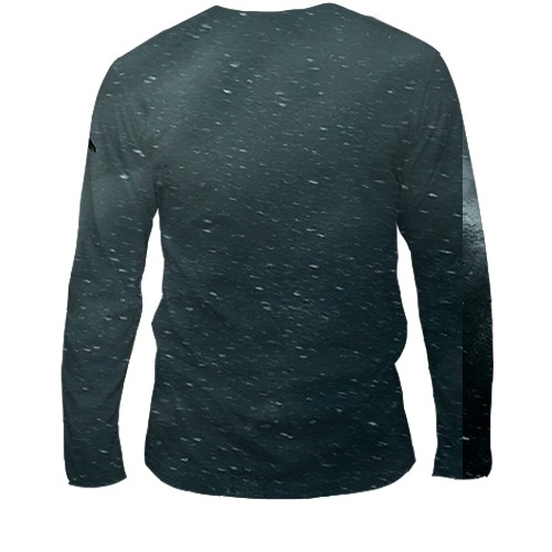 Мужской 3D лонгслив TES V Skyrim - Dragon (вид сзади)