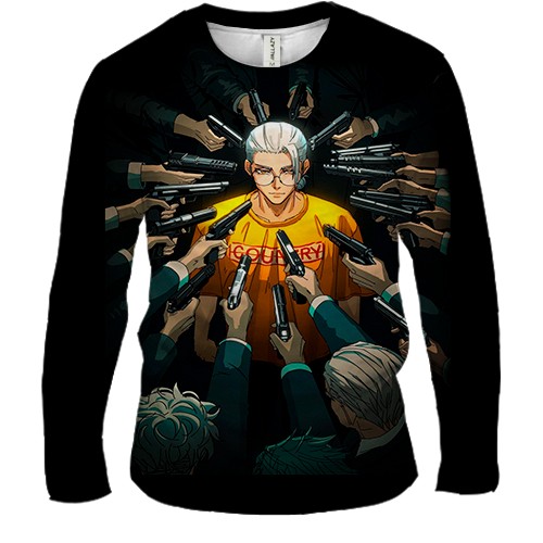 Мужской 3D лонгслив Sakamoto Taro - Sakamoto Days (вид спереди)