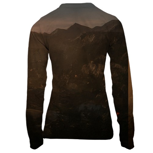 Женский 3D лонгслив Dying Lite - Kyle (вид сзади)