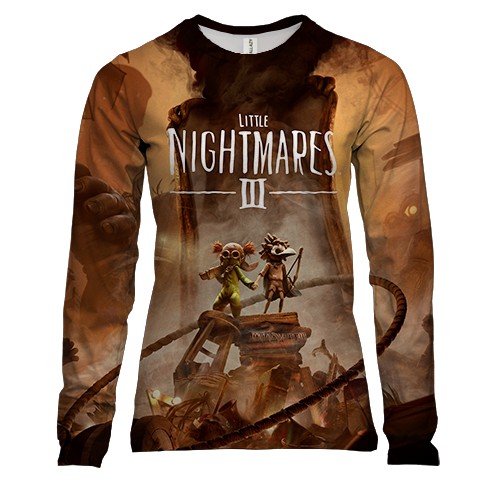 Женский 3D лонгслив Little Nightmares III (вид спереди)