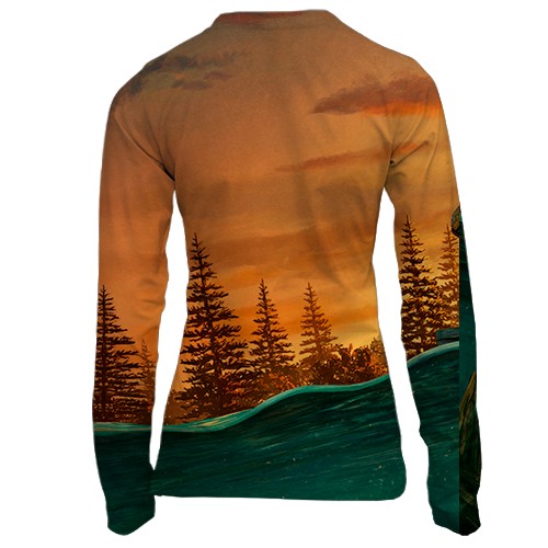 Жіночий 3D лонгслів Fallout 76 - Gone Fission (вид ззаду)