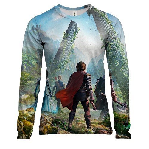 Жіночий 3D лонгслів ArcheAge Chronicles (вид спереду)