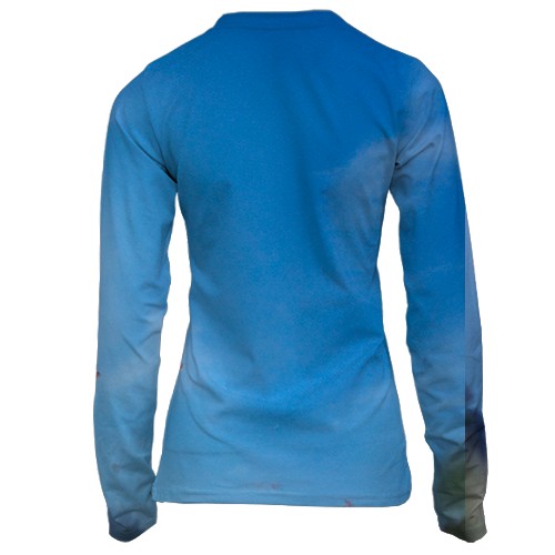 Жіночий 3D лонгслів F1 2024 Max Verstappen (вид ззаду)